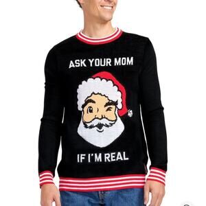 Tipsy Elves ASK YOUR MOM UGLY
CHRISTMAS SWEATER SANTA